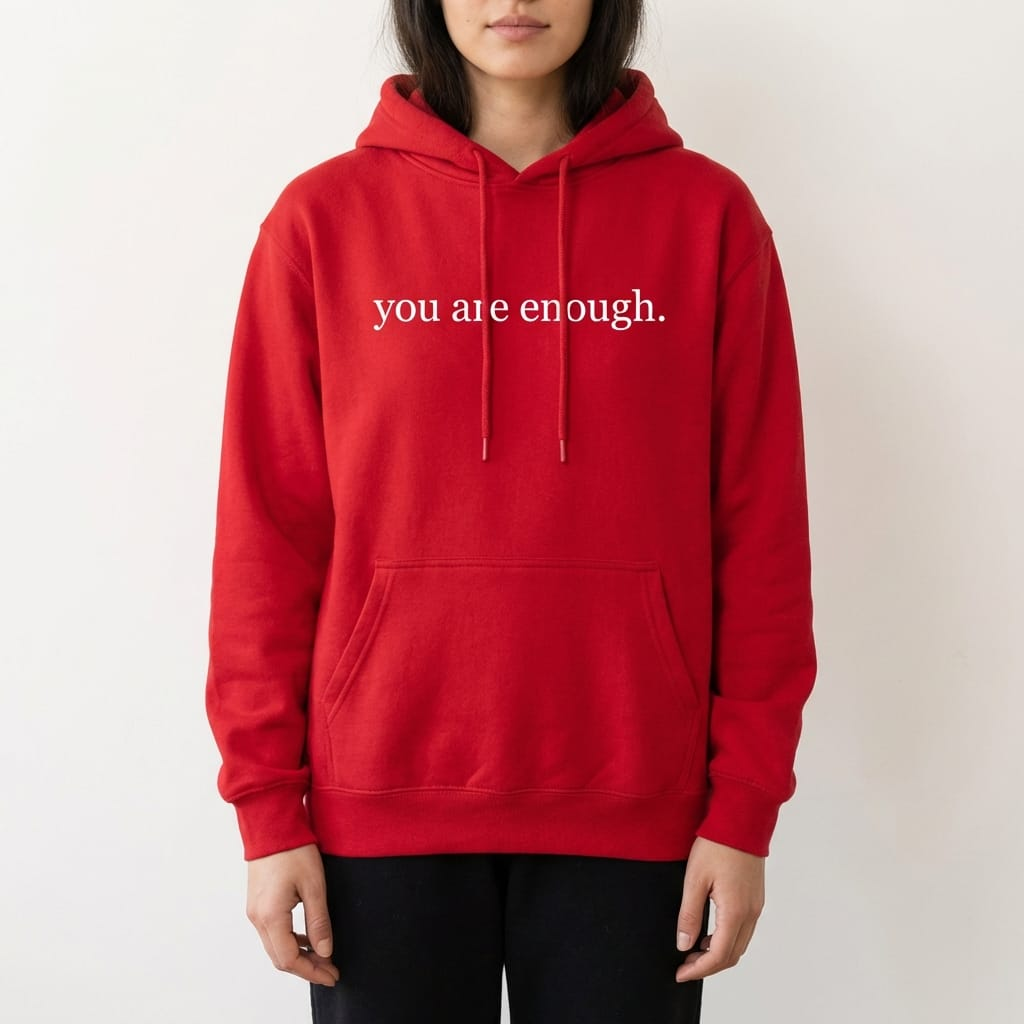 "You are enough." Mental Health Awareness Hoodie
